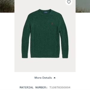 Polo green wool sweater
